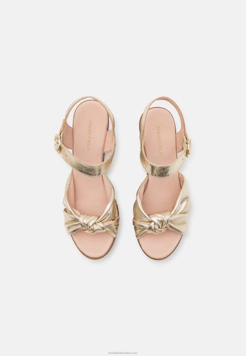 femei saboti din piele aurii Anna Field22841888