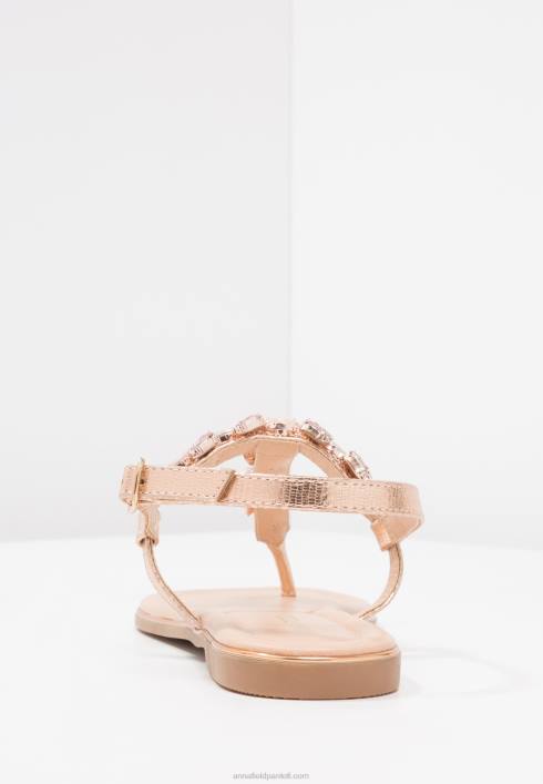 femei sandale T-bar auriu roz Anna Field22841497