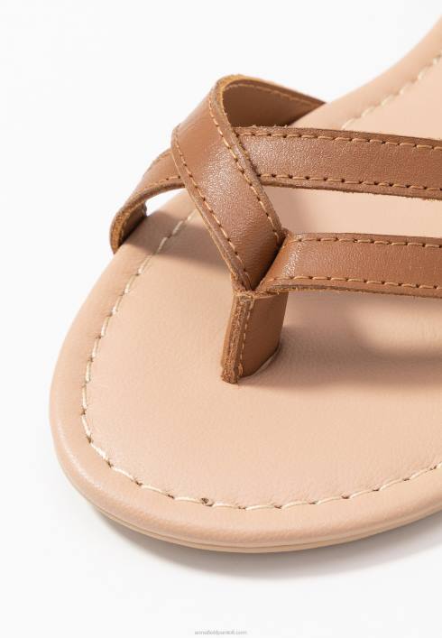 femei sandale T-bar din piele coniac Anna Field22841513