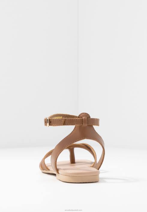 femei sandale T-bar din piele coniac Anna Field22841513