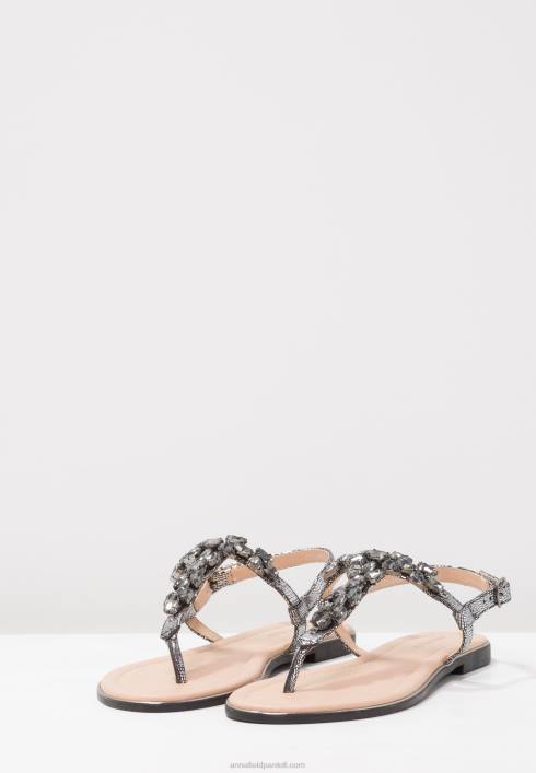 femei sandale T-bar gri închis Anna Field22841542