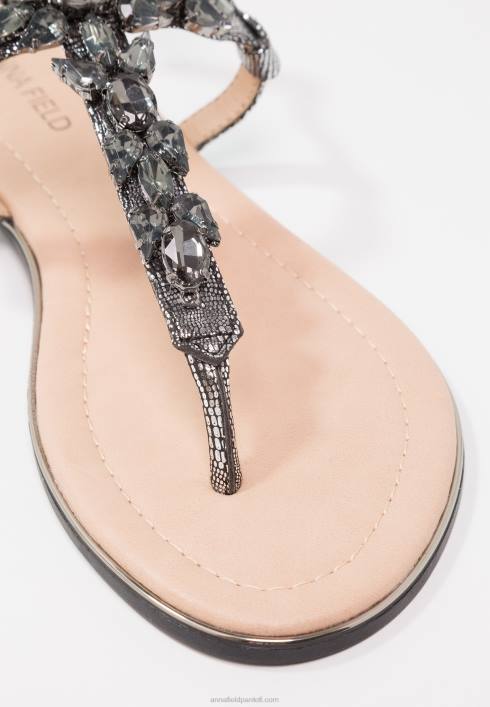 femei sandale T-bar gri închis Anna Field22841542