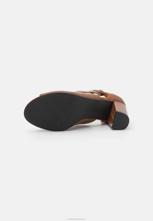 femei sandale cu manșetă din piele coniac Anna Field22841333