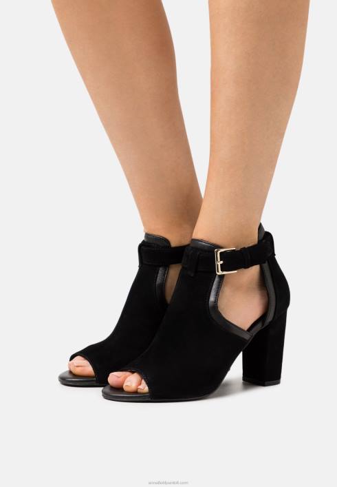 femei sandale cu manșetă din piele neagră Anna Field22841314