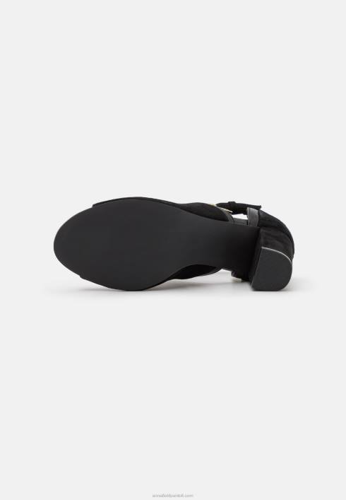 femei sandale cu manșetă din piele neagră Anna Field22841314