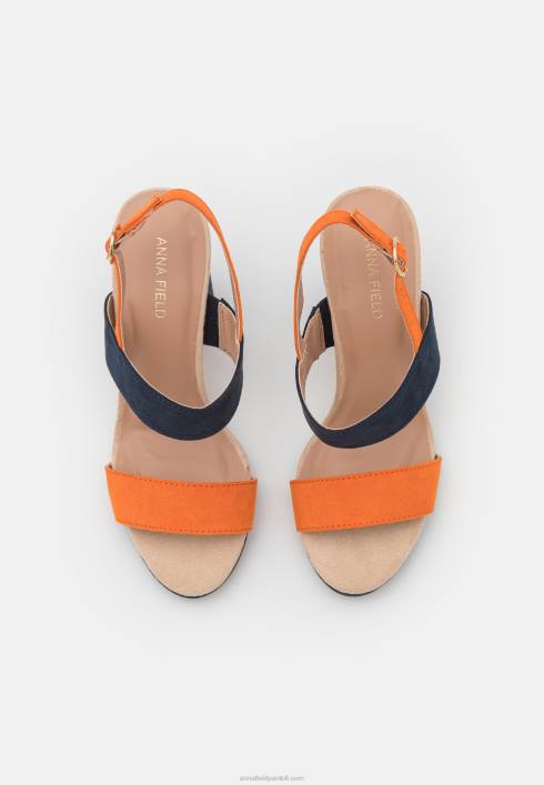 femei sandale cu toc inalt albastru inchis Anna Field22841296