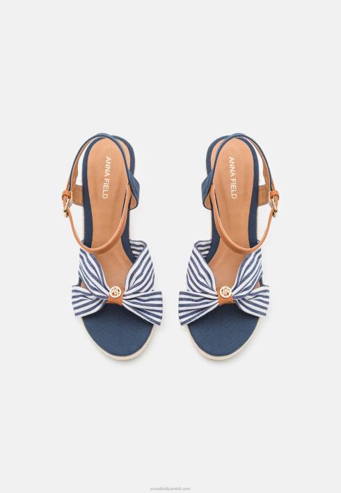 femei sandale cu toc inalt albastru inchis Anna Field22841491