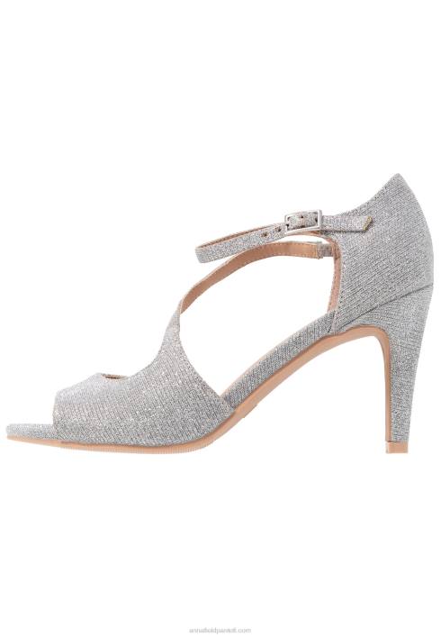 femei sandale cu toc inalt argintii Anna Field22841255