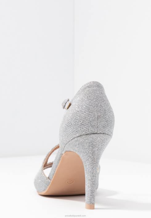 femei sandale cu toc inalt argintii Anna Field22841255