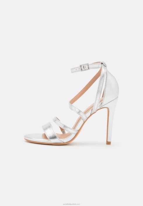 femei sandale cu toc inalt argintii Anna Field22841402