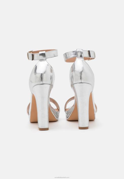 femei sandale cu toc inalt argintii Anna Field22841556