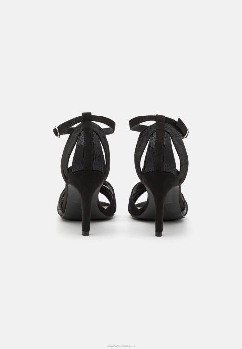 femei sandale cu toc inalt negre Anna Field22841352