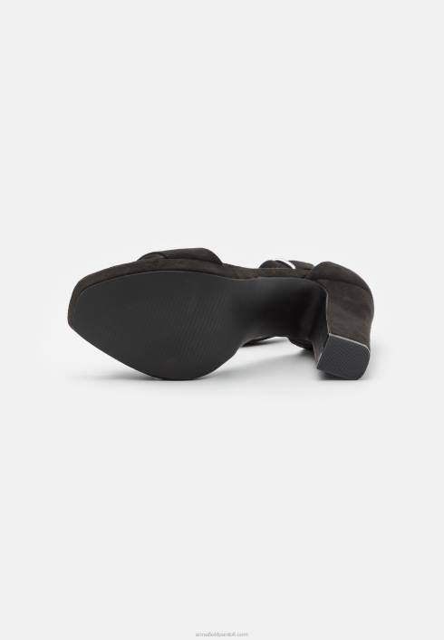 femei sandale cu toc inalt negre Anna Field22841564