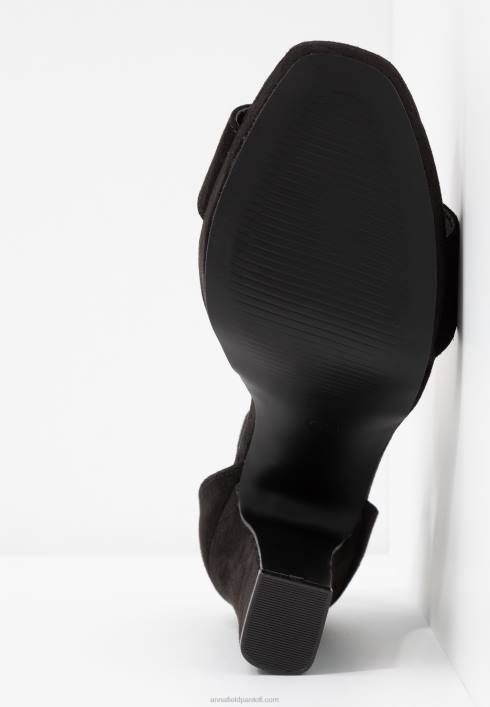 femei sandale cu toc inalt negre Anna Field22841565