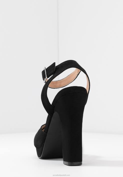 femei sandale cu toc inalt negre Anna Field22841567