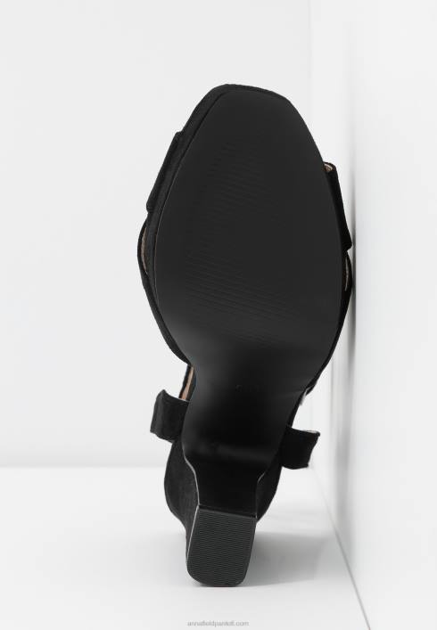 femei sandale cu toc inalt negre Anna Field22841567