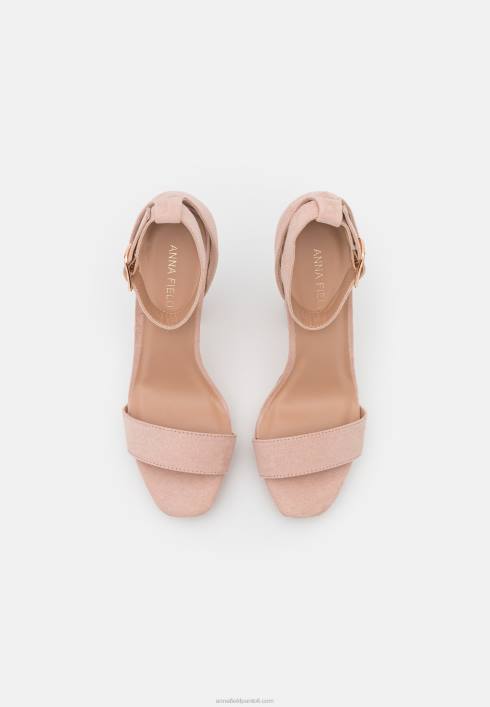 femei sandale cu toc inalt roz deschis Anna Field22841575