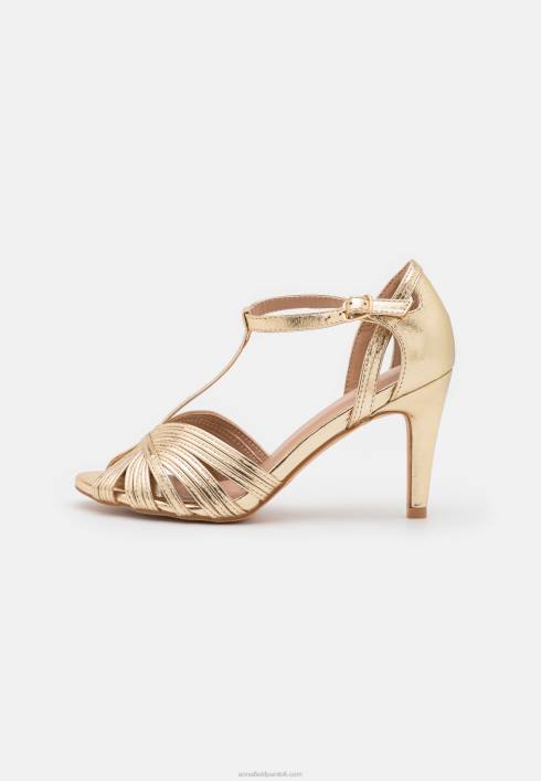femei sandale cu toc înalt aurii Anna Field22841243