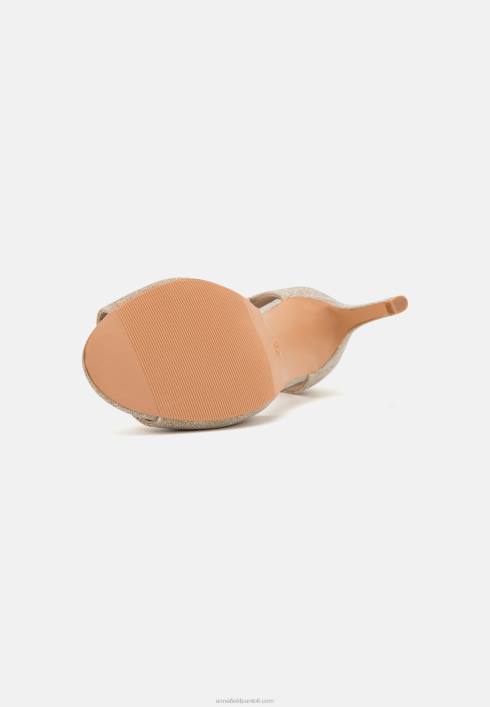 femei sandale cu toc înalt aurii Anna Field22841271