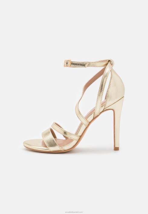 femei sandale cu toc înalt aurii Anna Field22841289