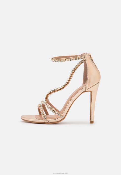 femei sandale cu toc înalt aurii Anna Field22841295