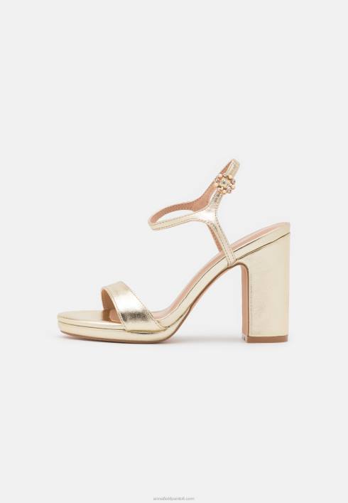 femei sandale cu toc înalt aurii Anna Field22841444