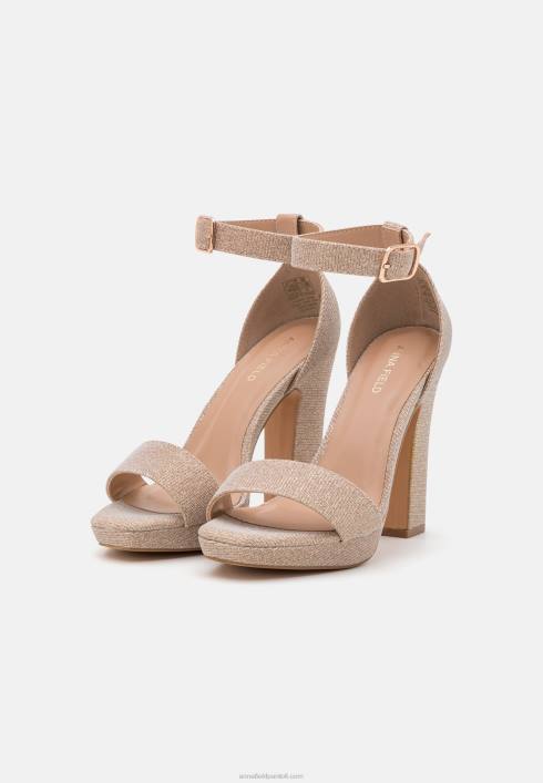 femei sandale cu toc înalt rose gold Anna Field22841566