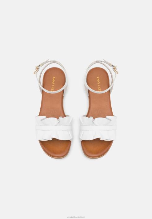 femei sandale din piele albe Anna Field22841262
