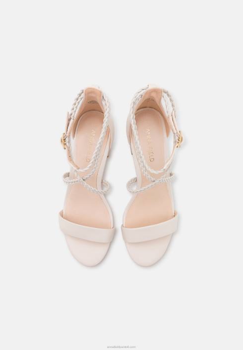 femei sandale din piele albe Anna Field22841428