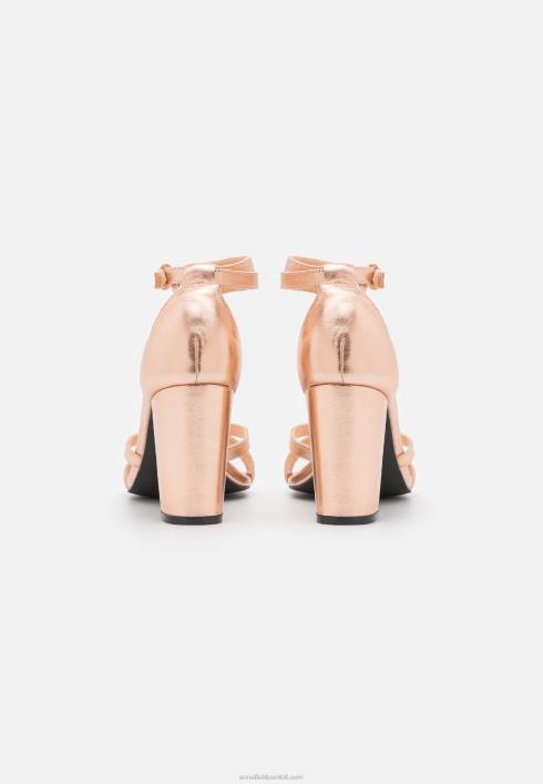 femei sandale din piele de culoare auriu roz Anna Field22841392