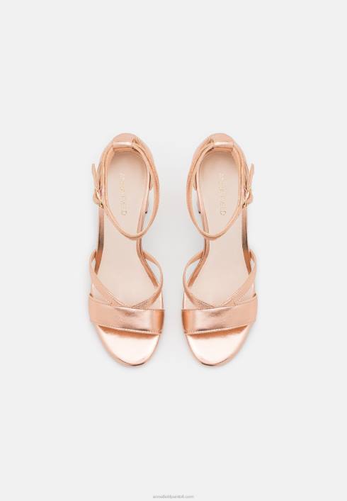 femei sandale din piele de culoare auriu roz Anna Field22841392