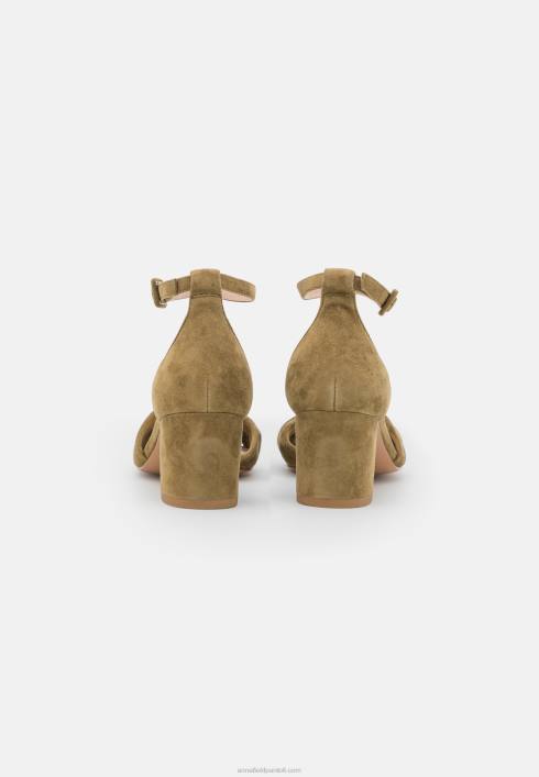 femei sandale din piele kaki Anna Field22841332