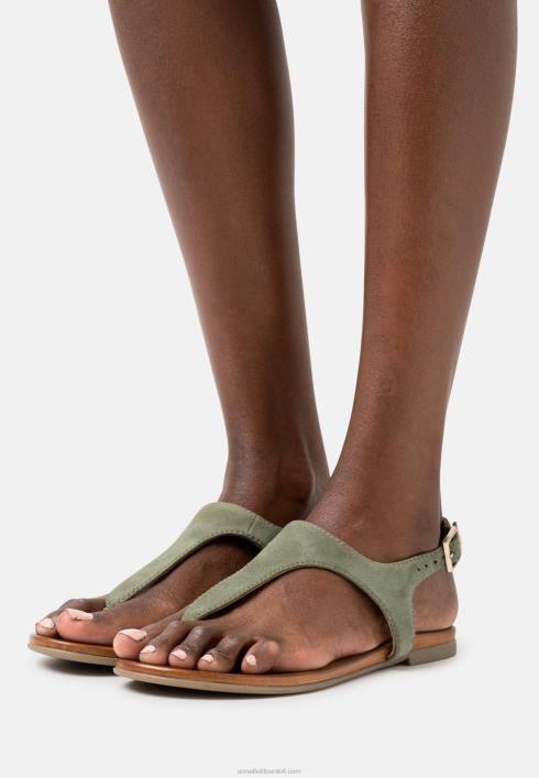 femei sandale din piele kaki Anna Field22841399