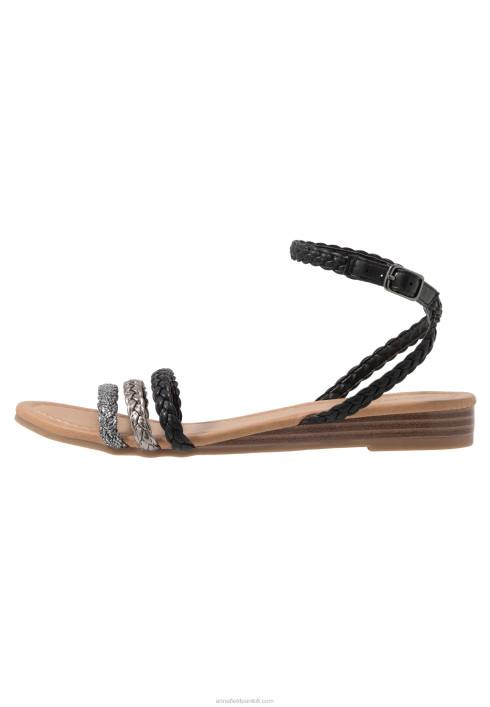 femei sandale negre/argintii Anna Field22841248