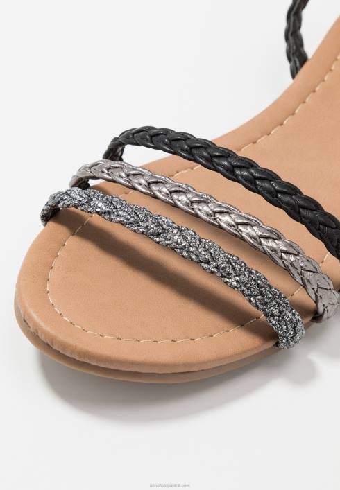 femei sandale negre/argintii Anna Field22841248