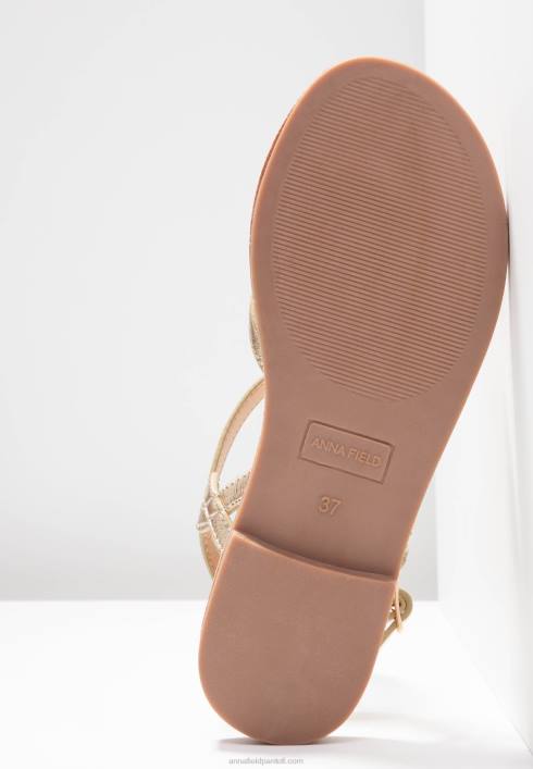 femei sandale t-bar aurii Anna Field22841499