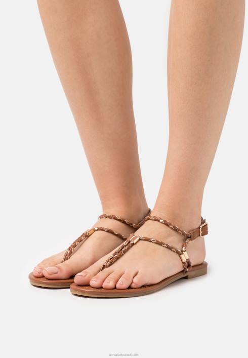 femei sandale t-bar coniac/aurie Anna Field22841512