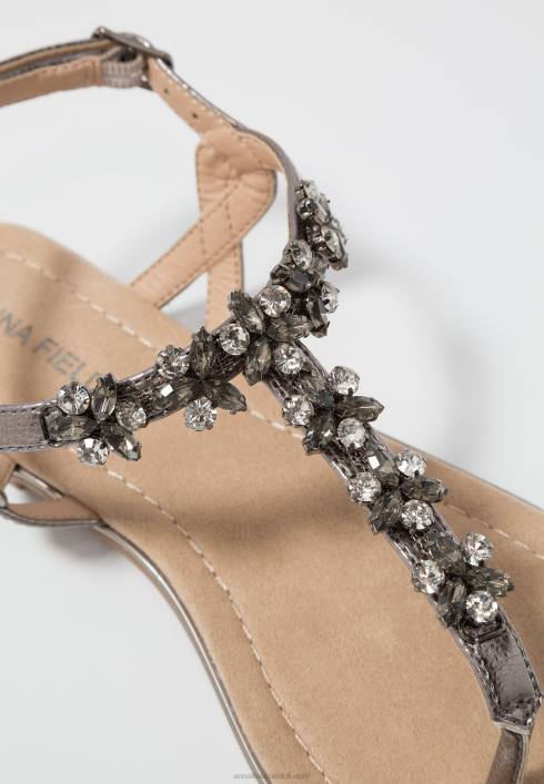 femei sandale t-bar gunmetall Anna Field22841515