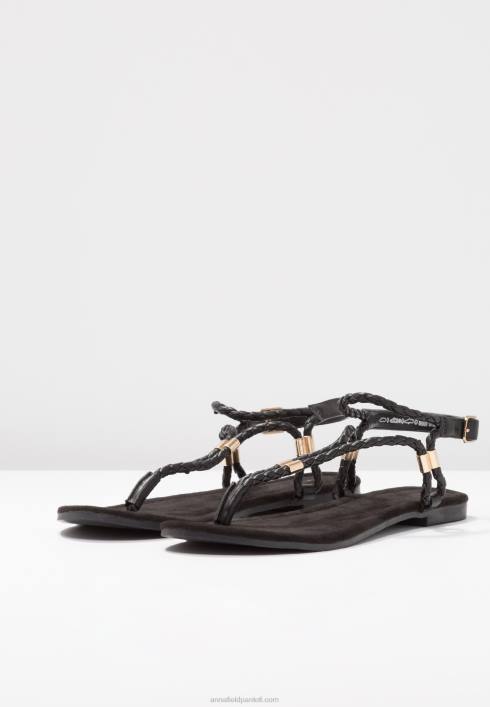 femei sandale t-bar negre Anna Field22841500