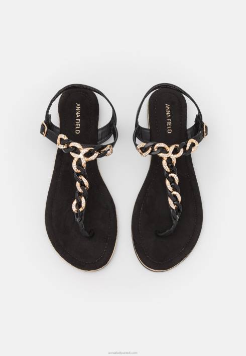 femei sandale t-bar negre Anna Field22841530