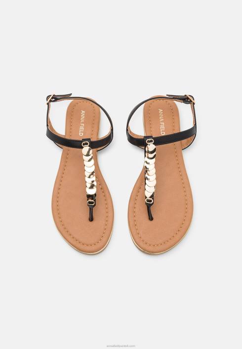 femei sandale t-bar negre Anna Field22841547